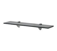 Etagère murale Etagère en verre Fond en verre étagère en verre étagère de salle de bain Noir 50 x 10 cm 8 mm