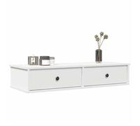 vidaXL Étagère murale avec tiroirs 859959 blanc 100×37,5×19 cm bois d'ingénierie