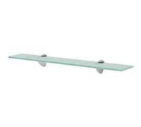 VidaXL Étagère murale Étagère en verre Fond en verre étagère en verre étagère de salle de bain Verre 60 x 20 cm 8 mm Gris G