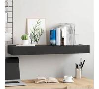 vidaXL Etagère Murale Flottante avec Tiroir Etagère d'Affichage Suspendue Meuble de Rangement Etagères à Livres Salon Maison Intérieur Noir 80x25x8 cm