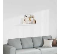vidaXL Etagère Murale Flottante Etagère Suspendue Support Mural Bibliothèque Salon Salle de Séjour Maison Intérieur Blanc 90x23,5x3,8 cm MDF