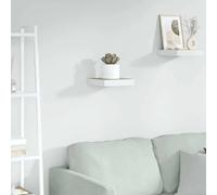 vidaXL Étagère Murale Flottante - Chêne et Blanc