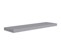 vidaXL Etagère Murale Flottante Etagère Suspendue Support Mural Bibliothèque Salon Salle de Séjour Maison Intérieur Gris 90x23,5x3,8 cm MDF