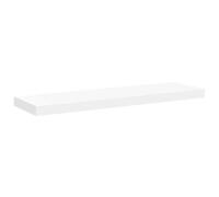 vidaXL Etagère Murale Flottante Etagère Suspendue Support Mural Bibliothèque Salon Salle de Séjour Maison Intérieur Blanc 80x23,5x3,8 cm MDF