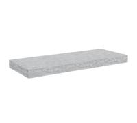 vidaXL Etagère Murale Flottante Etagère Suspendue Support Mural Etagère de Salon Salle de Séjour Maison Intérieur Gris Béton 60x23,5x3,8 cm MDF