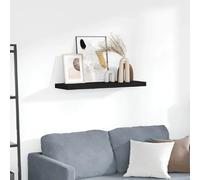 vidaXL Étagère Murale Flottante Noir 80x23,5x3,8 cm