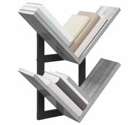 vidaXL Étagère Murale Flottante Sonoma Gris 43 x 15 x 47 cm, Salon, étagères flottantes Modernes, Solutions de Rangement, déco Pratique, Style Minimaliste élégant