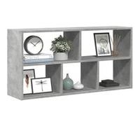 vidaXL Étagère murale gris béton 100x25x50 cm bois d'ingénierie 853275 Gris G