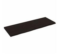 vidaXL Étagère murale 363824 Chêne massif traité 140x50x4 cm Gris foncé