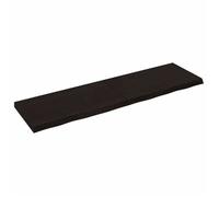 vidaXL Étagère murale gris foncé 180x50x6 cm bois chêne massif traité 363841