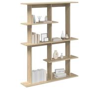 vidaXL Étagère murale marron - 102 x 20 x 130 cm - En bois travaillé - Salon moderne - Étagère murale rectangulaire - Rangement peu encombrant - Facile à nettoyer - Affichage minimaliste