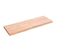 vidaXL Étagère murale marron clair 120x40x4cm bois chêne massif traité 363694