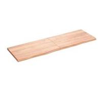 vidaXL Étagère murale marron clair 160x50x4cm bois chêne massif traité 363712 Marron G