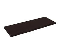 VIDAXL Étagère murale marron foncé bois massif traité