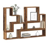 Vidaxl Cube Mural Bois Ancien 96 X 12 X 64 Cm Bois D'ingénierie