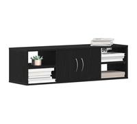 vidaXL Étagère Murale Montage Mural Chêne Noir 102 x 30 x 29 cm | La finition en chêne noir moderne apporte un truc super tendance, Change la hauteur comme tu veux pour ranger tout,