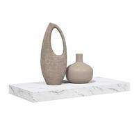 vidaXL Étagère Murale Montage Mural Marbre Blanc 50 x 23,5 x 3,8 cm