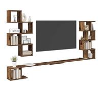 vidaXL Étagère murale pour téléviseur Bois ancien 200 x 15 x 94 cm