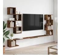 vidaXL Étagère Murale pour téléviseur Bois Ancien 200 x 15 x 94 cm, Salon Moderne, Meubles Tendance, étagères murales, Console média, Rangement Suspendu pour l'organisation à la Maison
