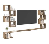 vidaXL Étagère Murale pour téléviseur Chêne Artisanal 180 x 15 x 94 cm, Salon Moderne, Meubles Tendance, étagères murales, Console média, Rangement Suspendu pour l'organisation à la Maison