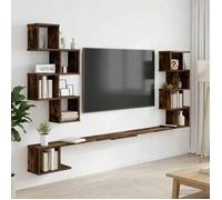 vidaXL Étagère murale pour téléviseur Chêne fumé 180 x 15 x 94 cm