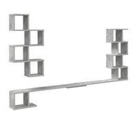 Vidaxl Étagère Murale Pour Téléviseur Gris Béton 160 X 15 X 94 Cm