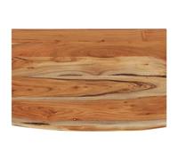vidaXL Étagère Murale rectangulaire Massif Acacia Bordure Assortie