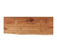 vidaXL Étagère murale – Tablette flottante, rectangulaire en acacia massif, bordure assortie – Marron