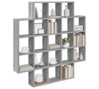vidaXL Étagère Murale Sonoma Gris 100 x 13 x 100 cm Bois d'ingénierie, Étagère Murale Moderne, Rangement Contemporain, Solution Stylée, Gain de Place pour Salon