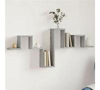 vidaXL Étagère Murale Sonoma Gris 104,5x10x43 cm Bois d'ingénierie, étagère de Rangement, étagère Suspendue, étagère d'affichage, étagère Flottante