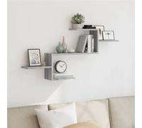 vidaXL Étagère murale Sonoma Bois ingénierie 104x15x49 cm Gris