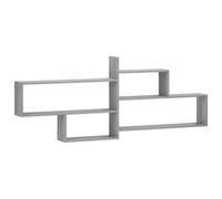 vidaXL Étagère Murale Sonoma Gris 168.5 x 17 x 68 cm Bois d'ingénierie