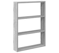 vidaXL Étagère Murale Sonoma Gris 43x9x60 cm Bois ingénierie, étagère Flottante, étagère Suspendue, étagère Murale d'angle, étagère Murale Flottante
