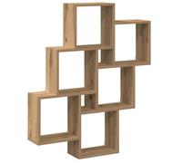 vidaXL Étagère murale en forme de cube chêne artisanal 78 x 15 x 93 cm
