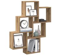 vidaXL Étagère murale en forme de cube chêne artisanal 78 x 15 x 93 cm
