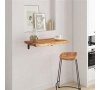 vidaXL Étagère Murale, Tablette Flottante, Décoration Murale de Bureau Salle de Séjour, 40x40x3,8cm Carré Massif Acacia 370294 Marron G
