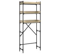 vidaXL Étagère pour machine à laver Chêne Sonoma 67x25x163 cm Matériau dérivé du bois