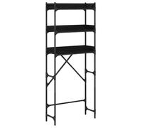vidaXL Étagère pour machine à laver Noir 0ak 67 x 25 x 163 cm Bois composite