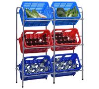 vidaXL Étagère rangement 6 caisses