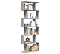 vidaXL Étagère séparatrice 6 niveaux sonoma gris 70x24x193 cm