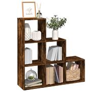 vidaXL Étagère séparatrice chêne fumé 99x29x99 cm