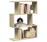 vidaXL Étagère séparatrice de pièce 3 niveaux chêne Sonoma 70x24x97 cm – bibliothèque