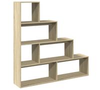 Etagère séparatrice de pièce 4 niveaux chêne sonoma