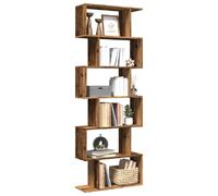 vidaXL Étagère séparatrice de pièce 6 niveaux - Vieux bois