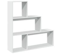 vidaXL Étagère séparatrice de pièce à 3 Niveaux Blanc 123x29x123 cm