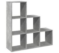 vidaXL Étagère séparatrice de pièce à 3 Niveaux Gris béton 99x29x99 cm