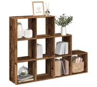 vidaXL Étagère séparatrice de pièce à 3 Niveaux Vieux Bois
