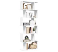 vidaXL Étagère séparatrice de pièce à 6 niveaux 70×24×193 cm Blanc