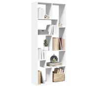 vidaXL Étagère séparatrice de pièce – Bibliothèque de rangement 67x25x161,5 cm Blanc