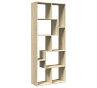 vidaXL Étagère séparatrice de pièce chêne Sonoma 67x25x161,5 cm, étagère, étagère à Livres, étagère de Rangement, bibliothèque, Support de Rangement